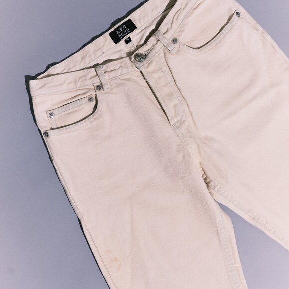 Women’s APC Creme Pants – Size 28 - Picture 5 of 6